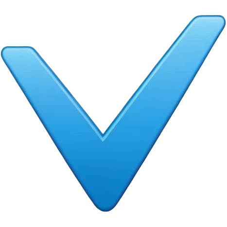 dark and minimalist blue aesthetic check mark emoji