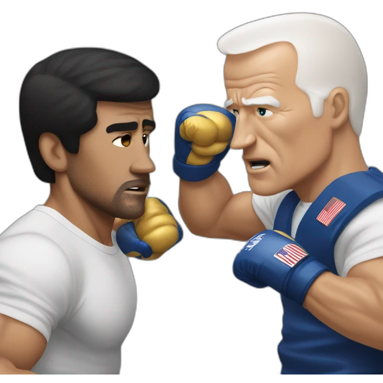 rocky balboa punching joe biden emoji