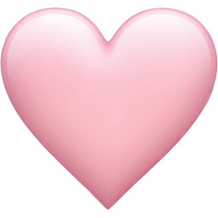Light pink heart emoji