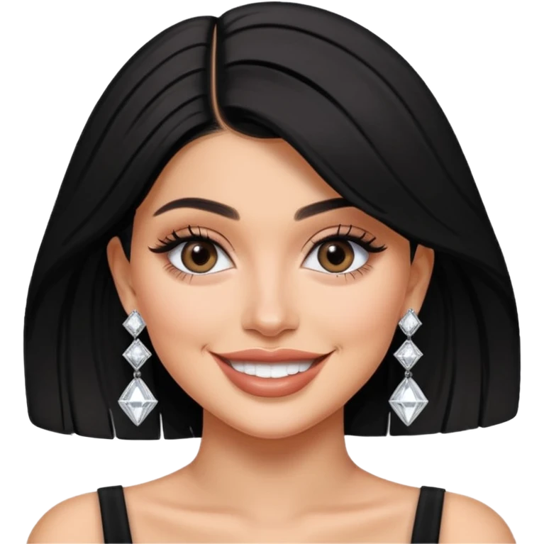 kylie jenner wear diamond earrings emoji