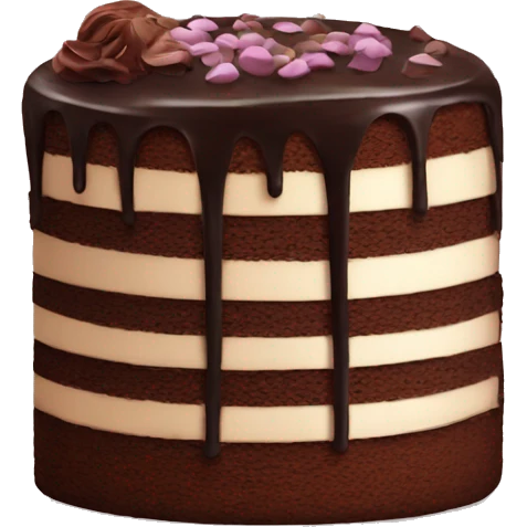Chocolate cake emoji