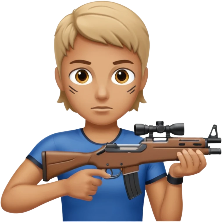 athlete with rifle shooting, in Olympics emoji