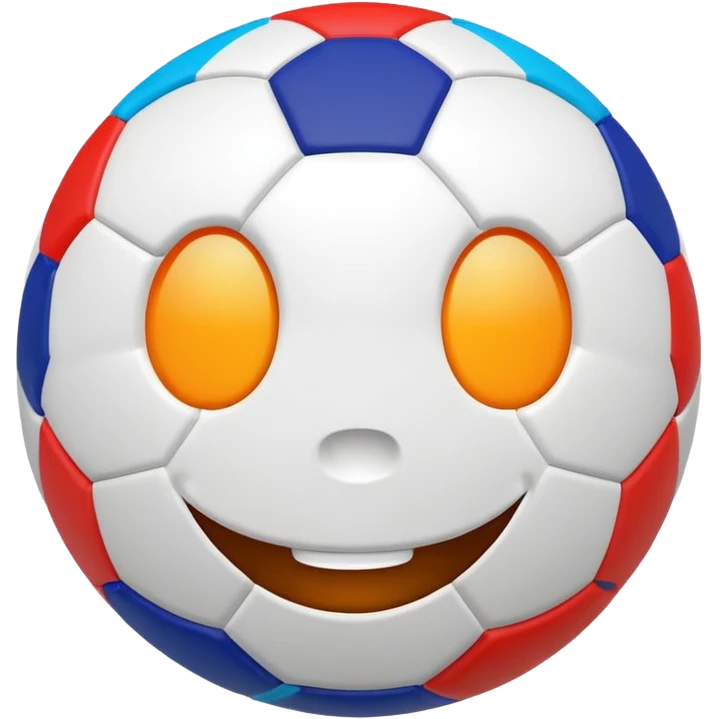 BALON DE FUTBOL CON CARAS emoji