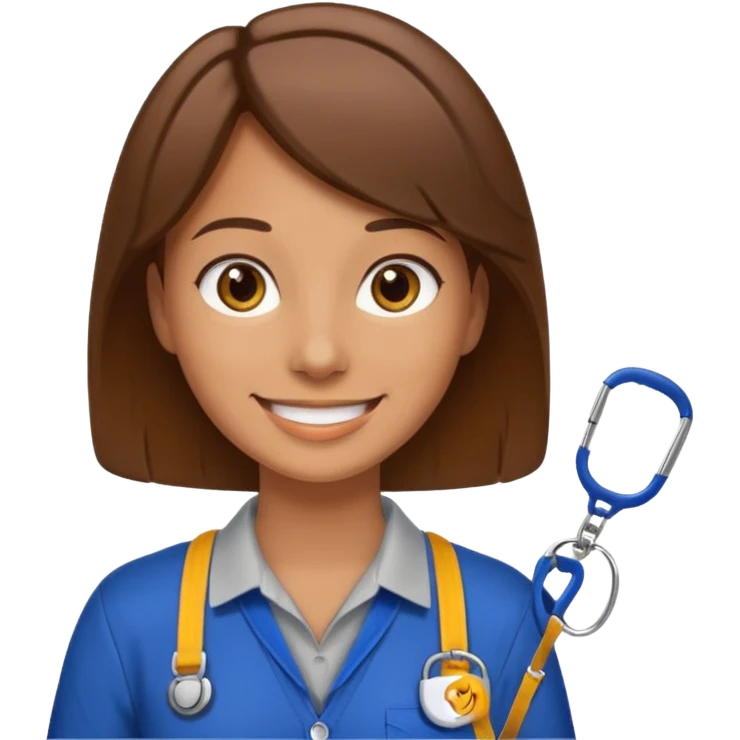 Employee with Lanyards emoji