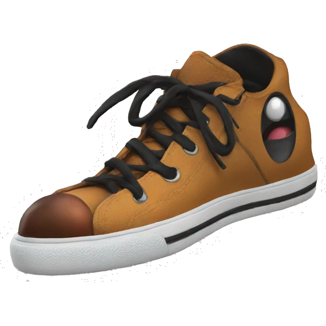 Scary weird shoe emoji