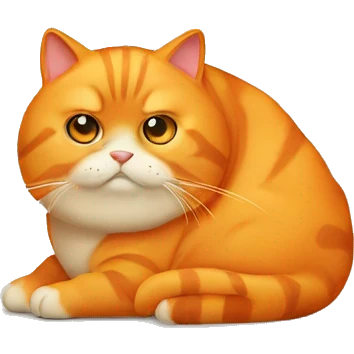 orange fat cat  emoji