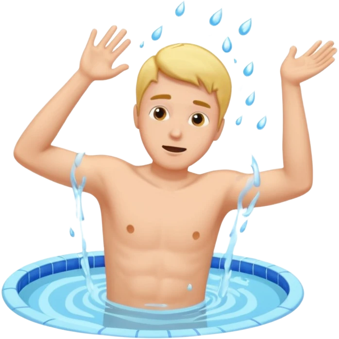 throwing guy in pool emoji