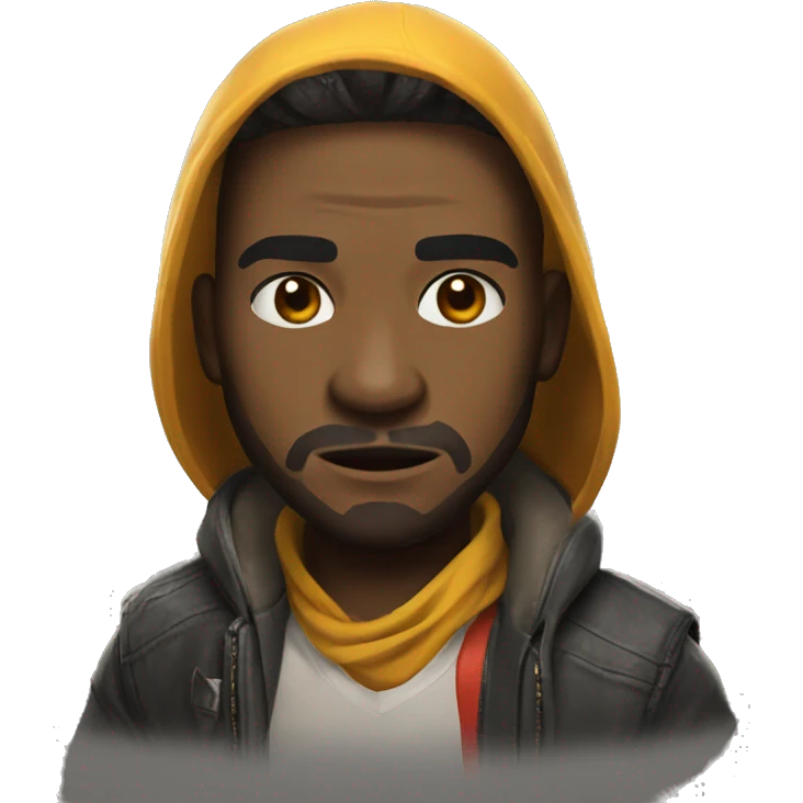 Jugando free fire emoji