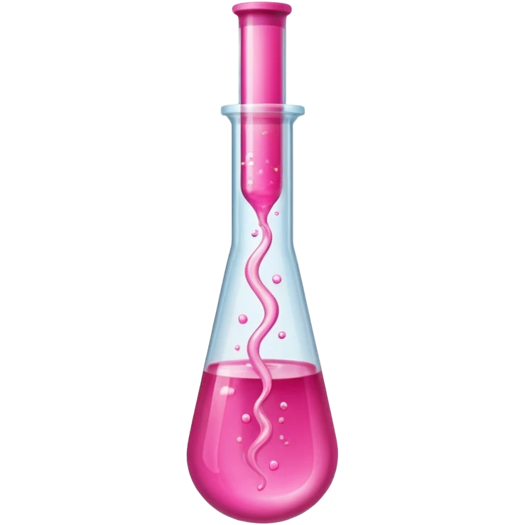 pink liquid in test tube emoji