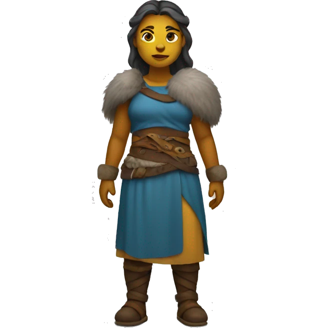 Viking woman full body emoji