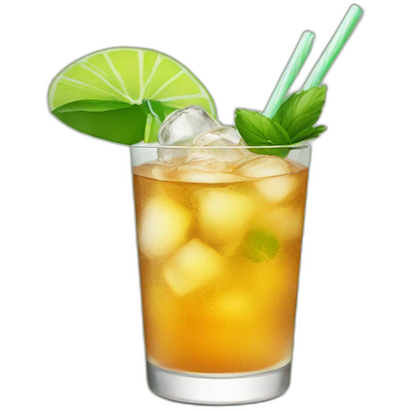 Sprite cocktail emoji