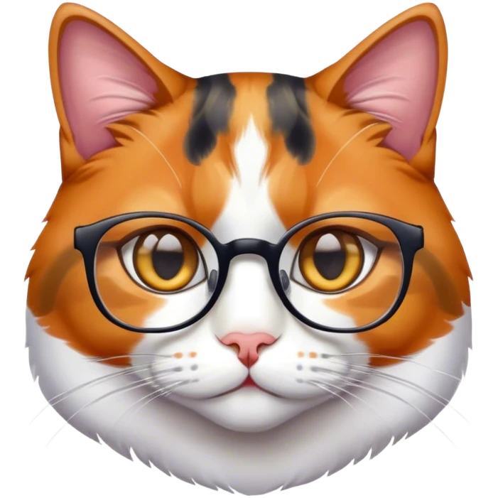 Cat with su classes  emoji