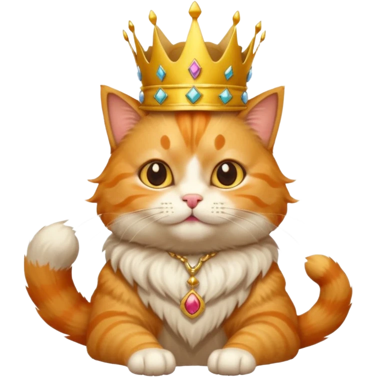 Oyun oynayan kral kedi emoji