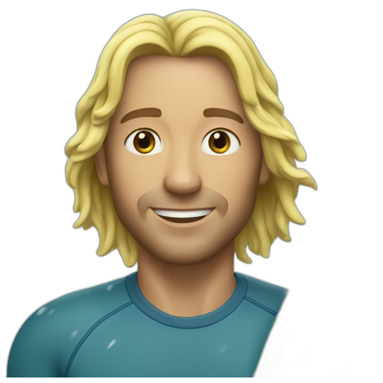 snowing surfer emoji