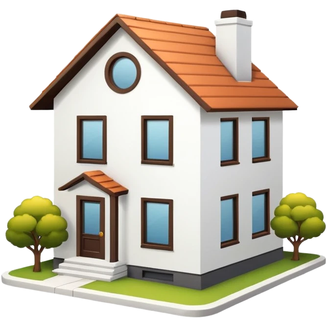 shared house minimalistic emoji