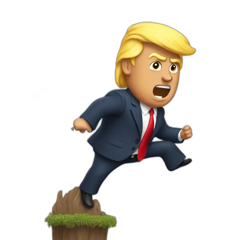 trump in the wind emoji
