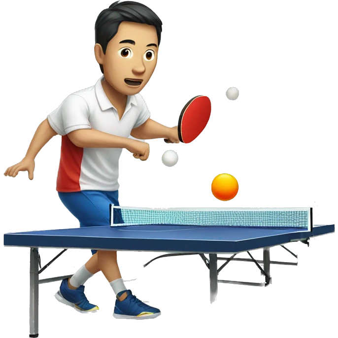 Chinese men playing ping pong  emoji
