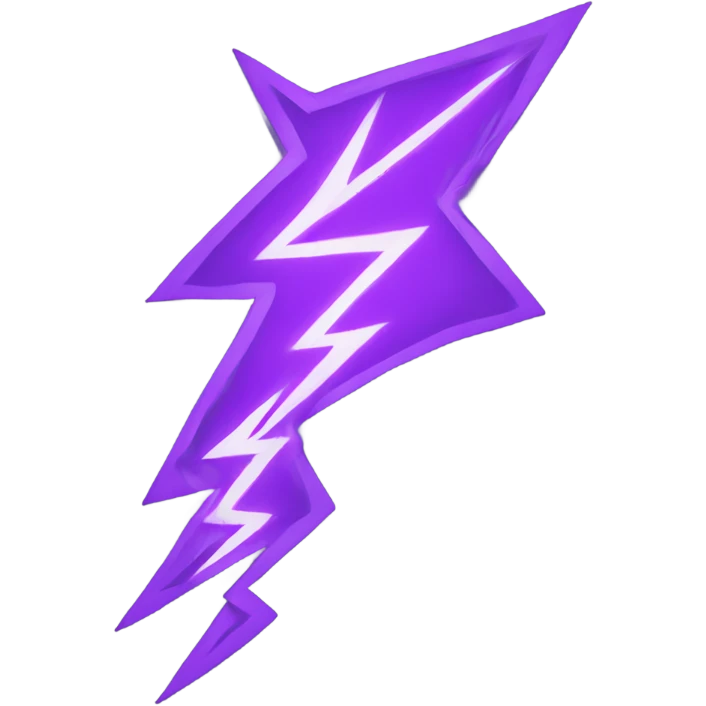 dark violet lightning emoji