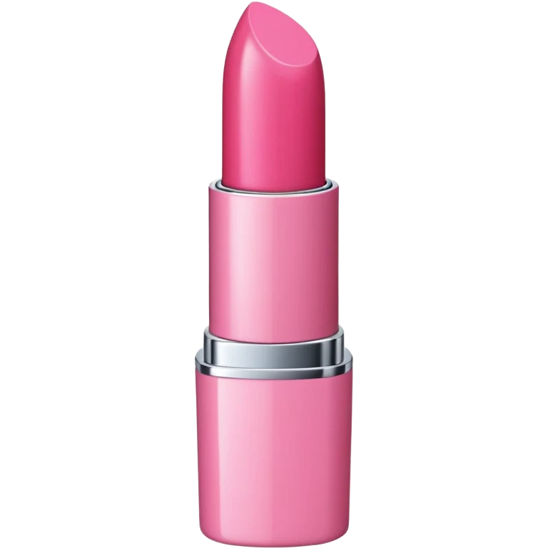 pink version of 💋, with no detail on the mouth, just the outline of the lipstick with the little grooves like the original emoji
