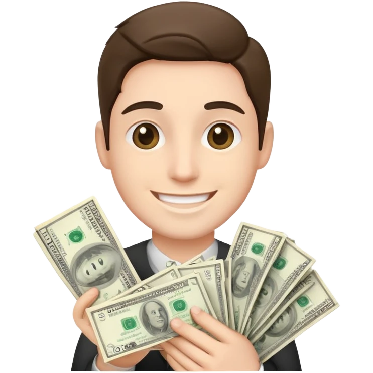 Person spend a lot of money  emoji
