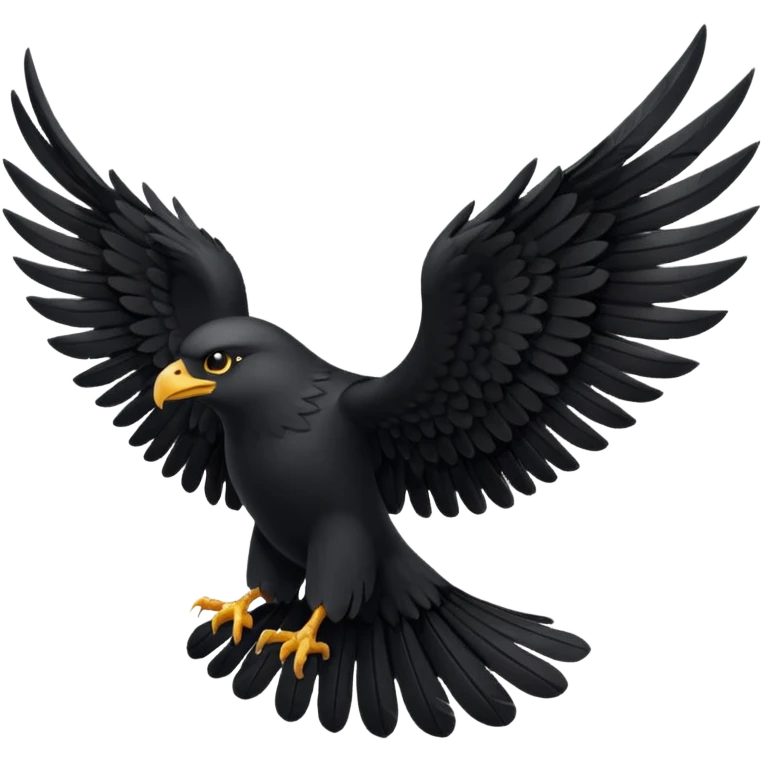 only black wings, no birds emoji