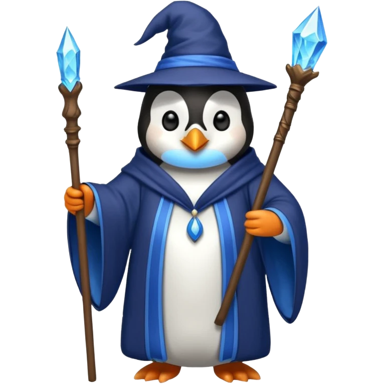 Penguin Wizard emoji