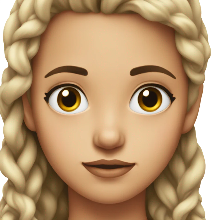 Gorgeous girl rolls her eyes  emoji