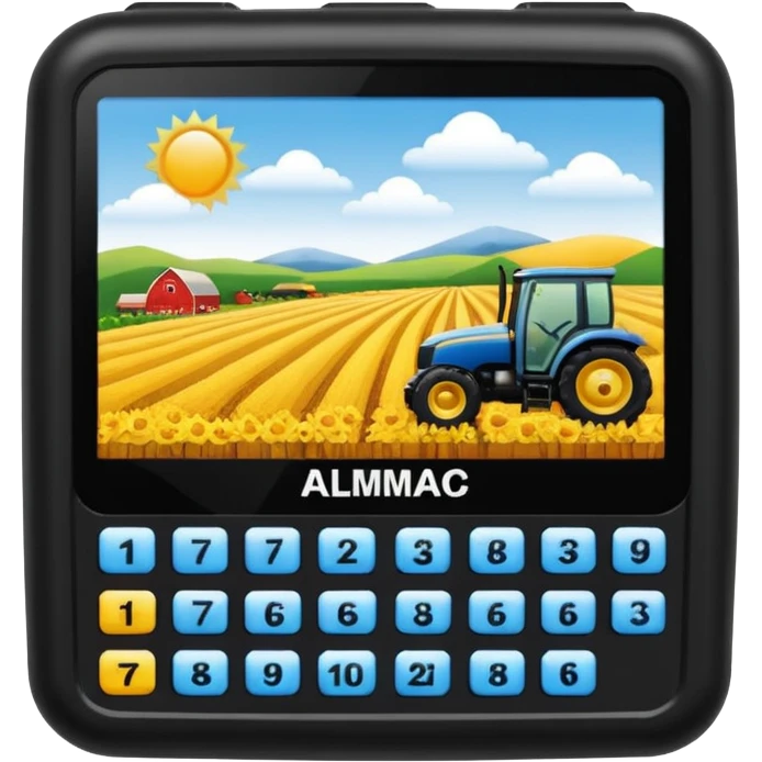 portable electronic Farmers' Almanac emoji