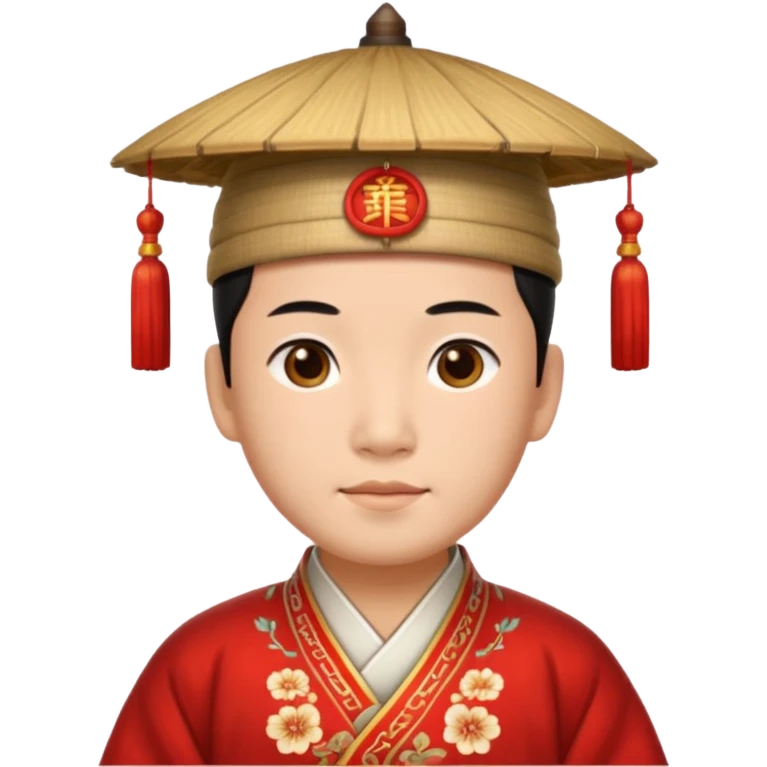 Traditional Chinese man head emoji
