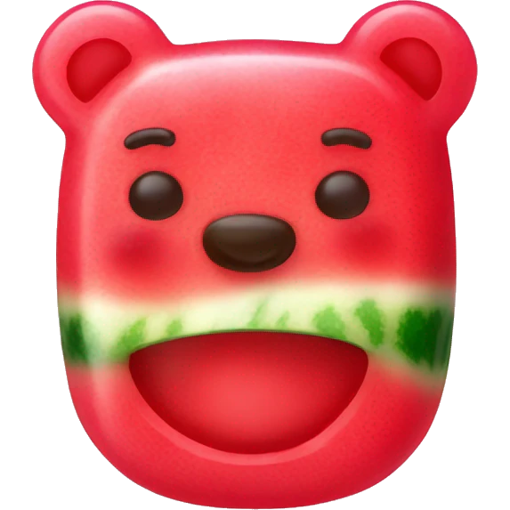 watermelon gummy bear emoji