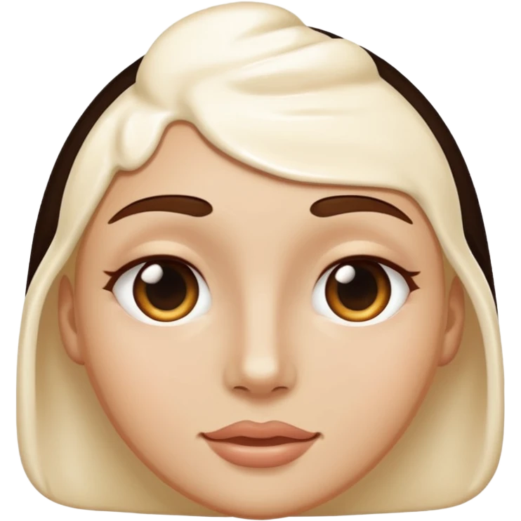 Face with cream all over emoji