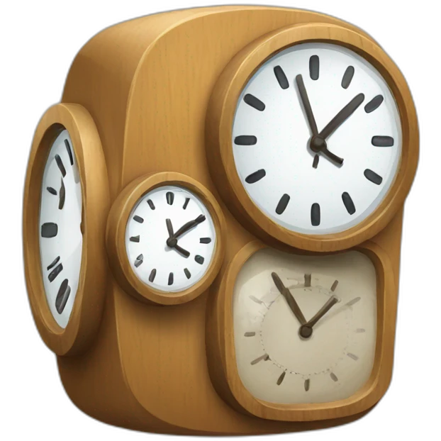 two clocks emoji