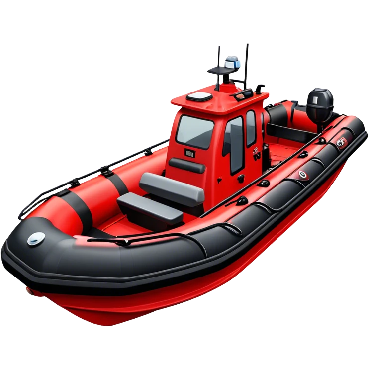 Rescue Boat - Zodiac Pro 850 (Model Year: 2022) (Iconic colour: Red and black) emoji