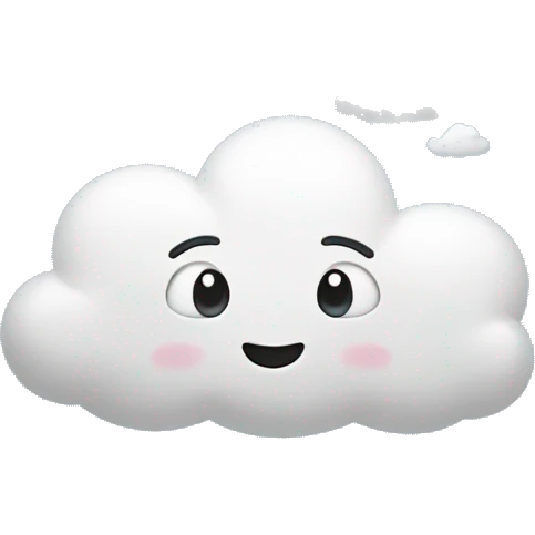 "Head in the Clouds" Emoji: A little face with clouds around its head, as if it were floating in thoughts. It represents being distracted or daydreaming. emoji