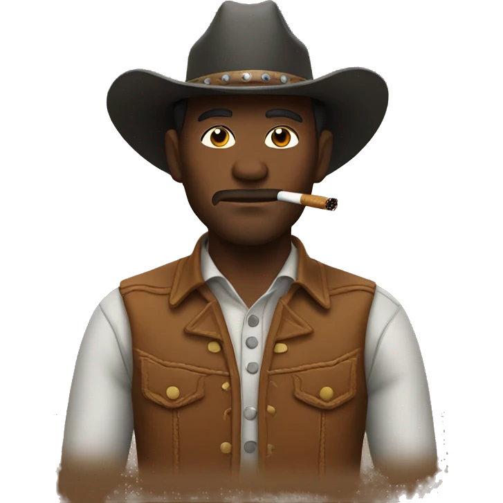 Cowboy smoking emoji