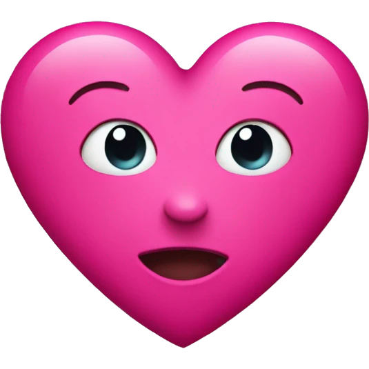 Deep pink heart  emoji