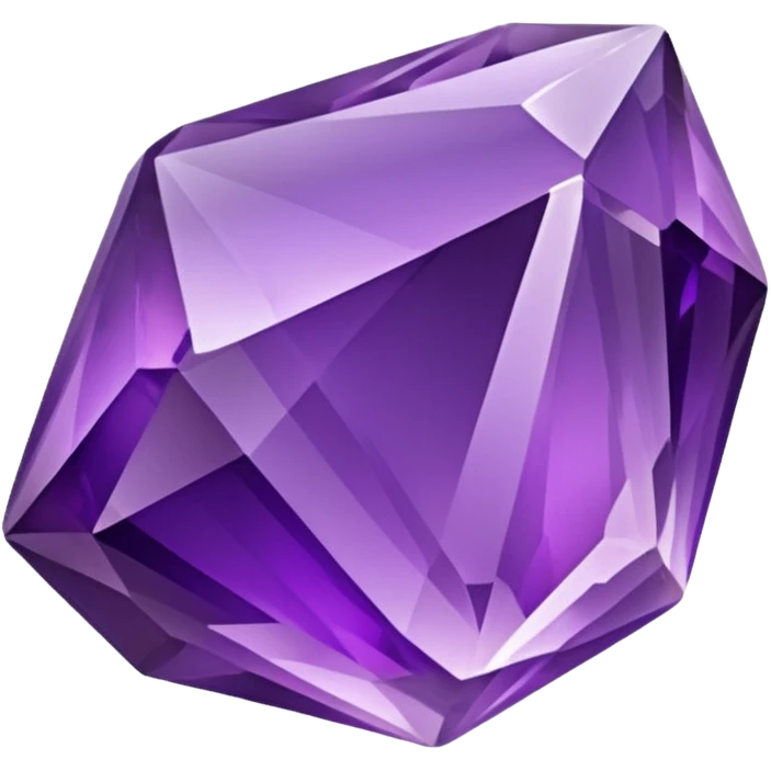 Amethyst crystal rock emoji