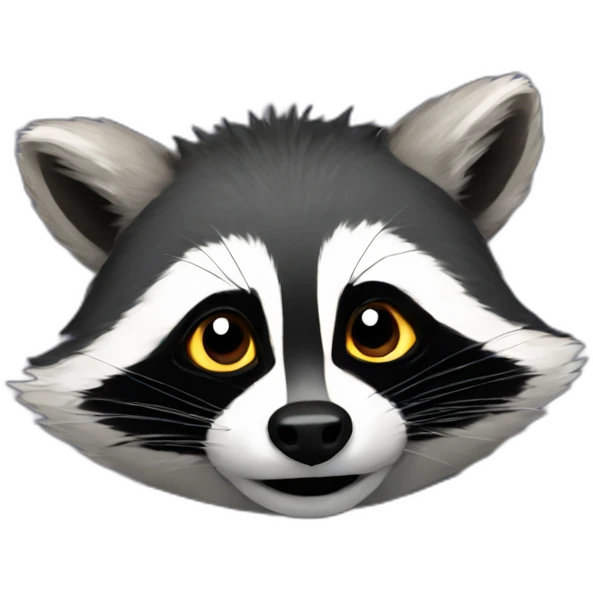 Racoon with Crow emoji