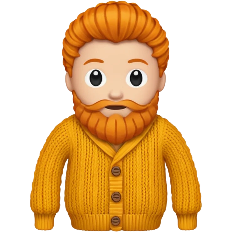 Knitted ginger ауьфду emoji