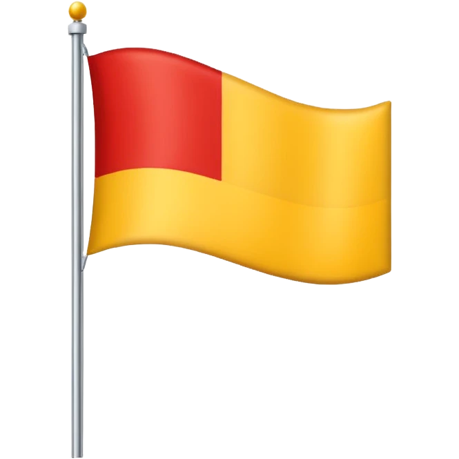 Top and bottom red...in middle yellow....flag emoji