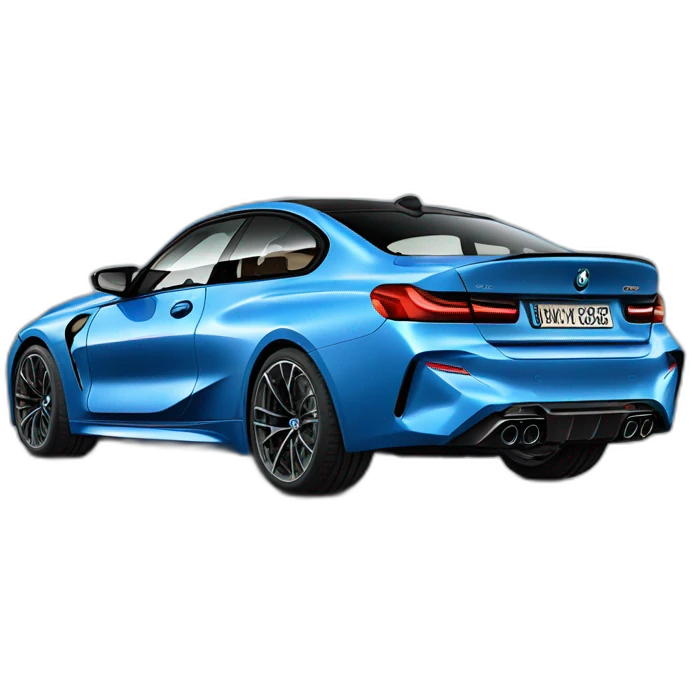 blue bmw g80 m3 emoji