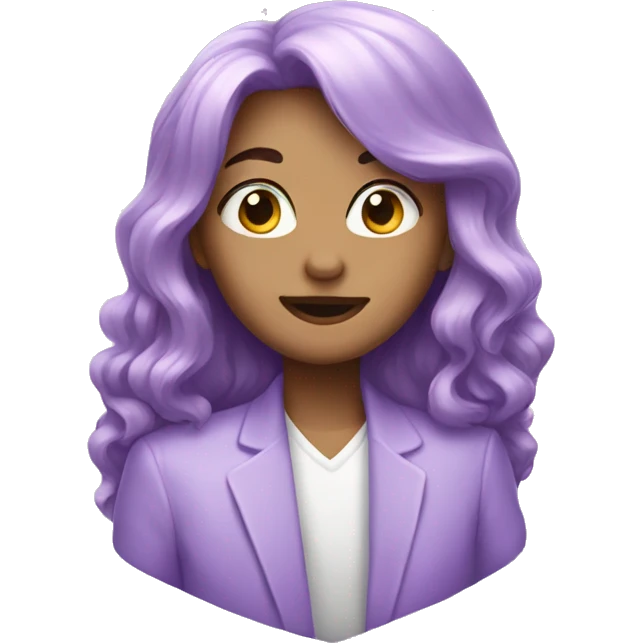 lilac heart emoji