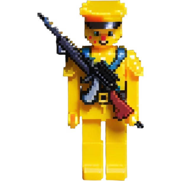 yellow plastic toy soldier emoji
