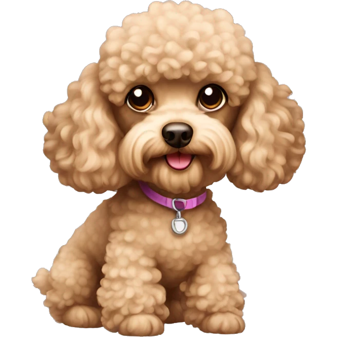 beige toy poodle emoji