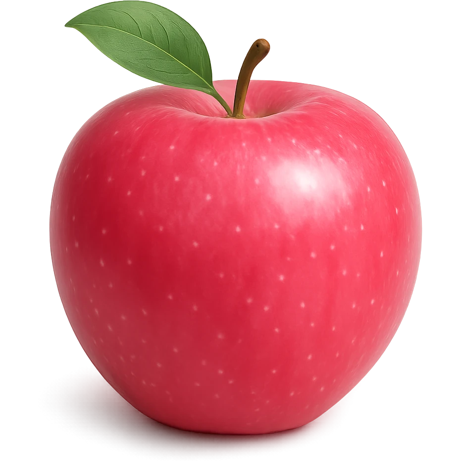 pink apple emoji