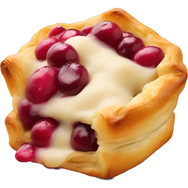  Gooey Cranberry brie puff pastry bite emoji emoji