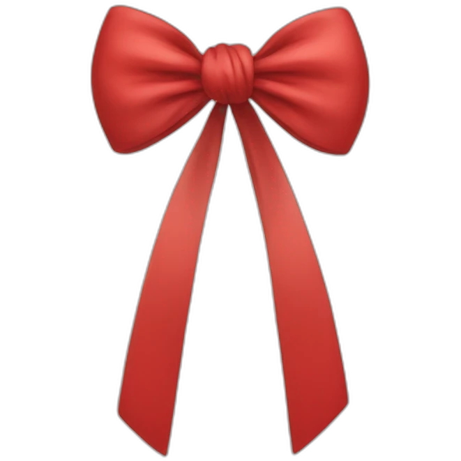 Red bow-knot emoji
