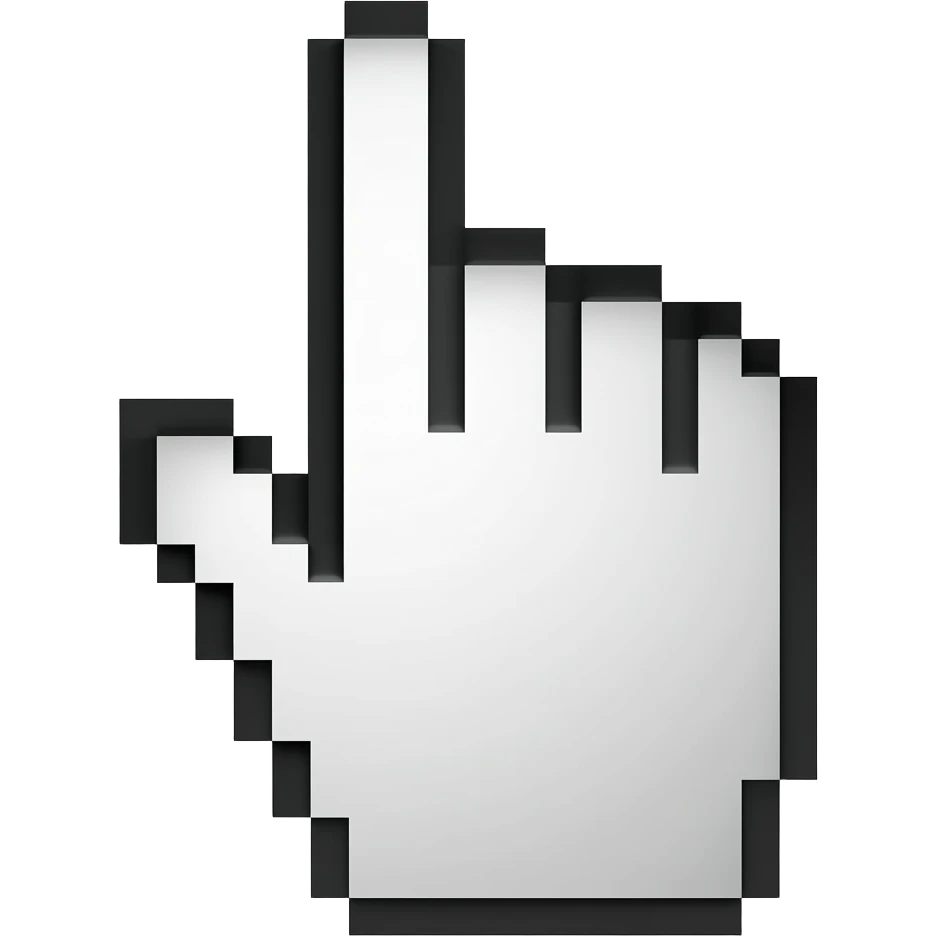 cursor white emoji