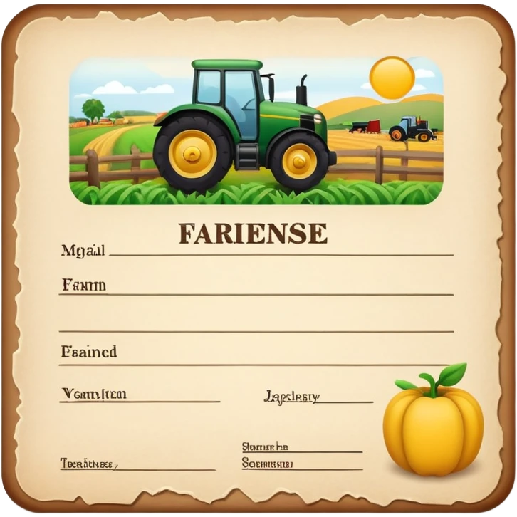 farm licence emoji