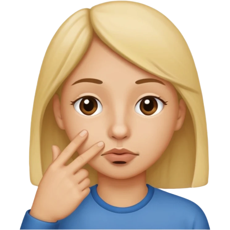 Create an emoji that is picking his nose make it a circle emoji  emoji